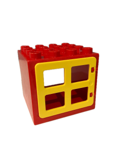 Lego® Duplo® okno červenožluté 4X4